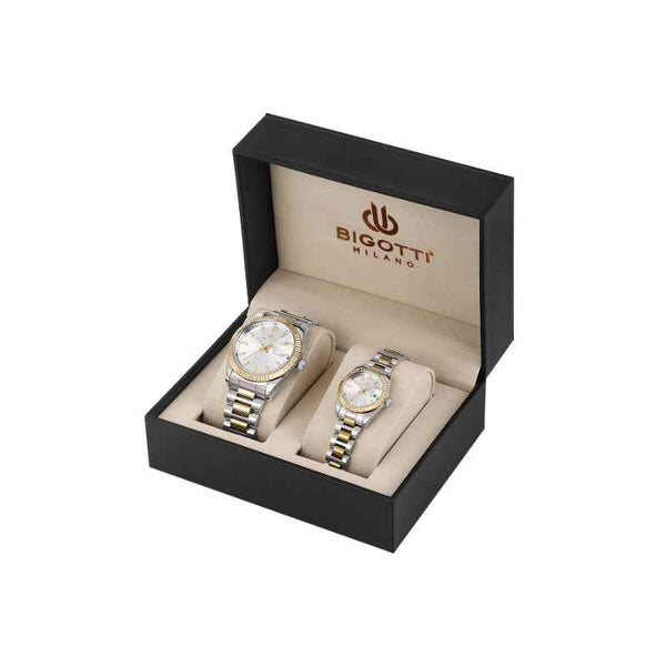 Bigotti Quotidiano Couple Stainless Steel Silver and Gold Watch BG1106403