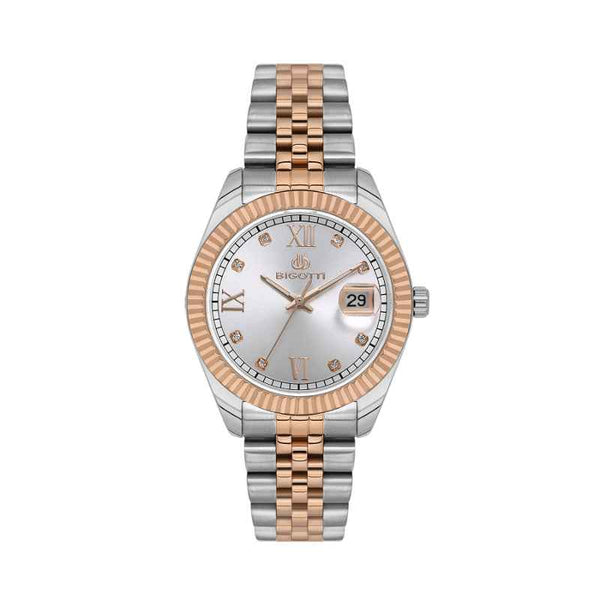 Bigotti Quotidiana Women Stainless Steel Silver and Rose Gold Watch BG1106436
