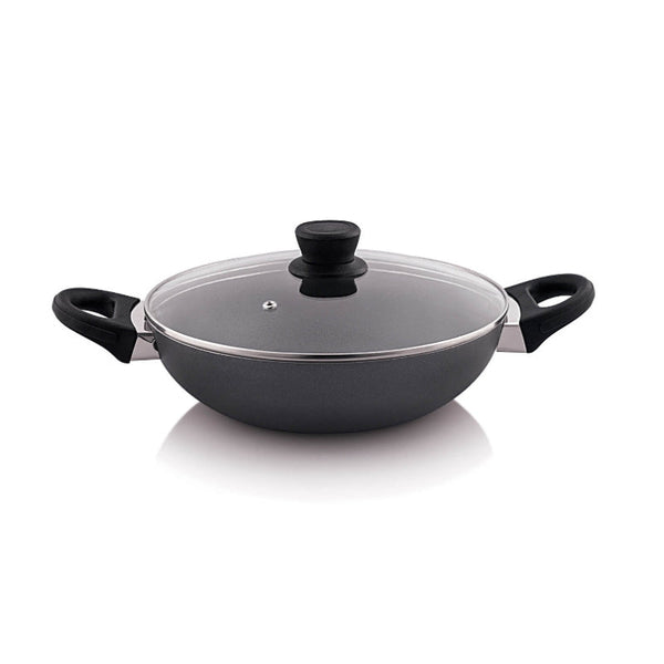 Blumen Deep Kadai with Glass Lid Everyday 28cm/3.2 Liter BLEK9248 - Salman Stores