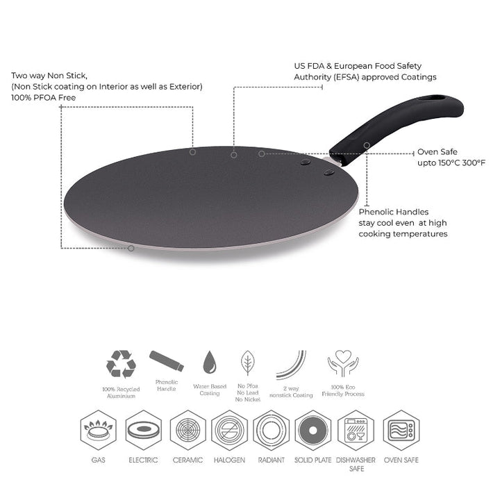 Blumen Edgeless Tawa Everyday 27cm - Salman Stores