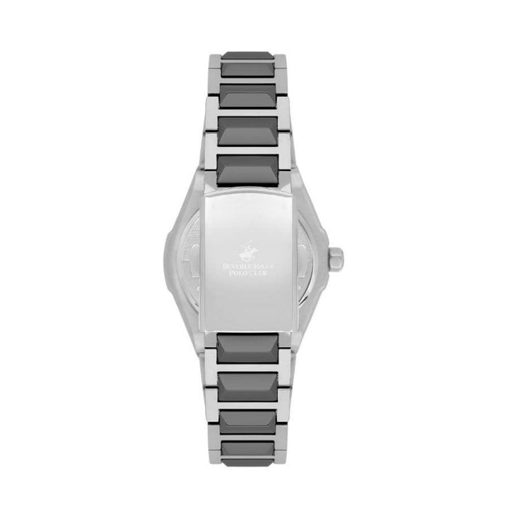 Beverly Hills Polo Club Women Silver & Black Stainless Steel Analog Watch BP3561X350 - Salman Stores
