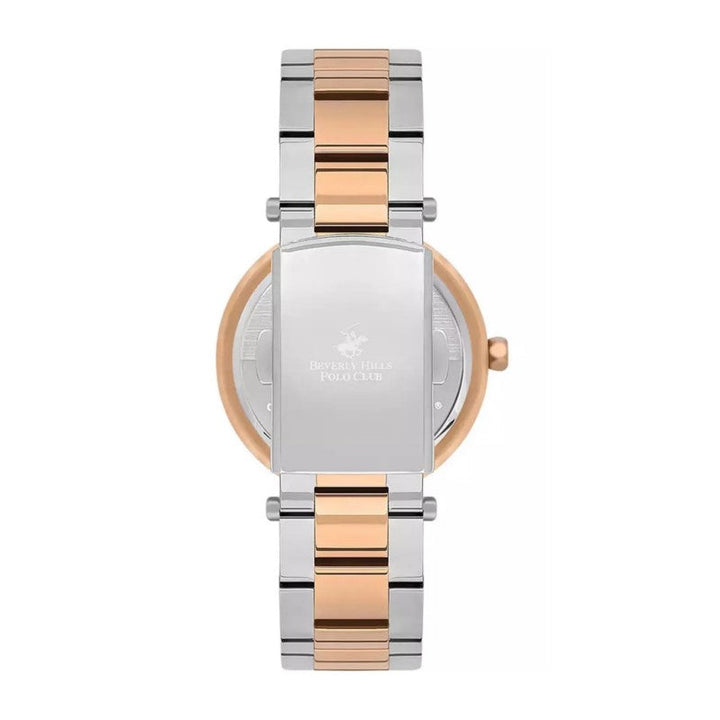 Beverly Hills Polo Club Women Silver & Rose Gold Stainless Steel Analog Watch BP3566C520 - Salman Stores