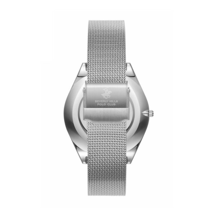 Beverly Hills Polo Club Women Silver Mesh Band Analog Silver Dial Watch BP3710X230 - Salman Stores