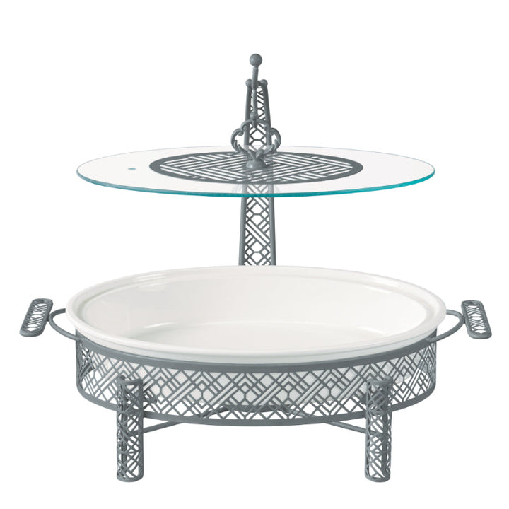 Blumen Food Warmer with Stand Oval 12 Inch BS30CX3165 - Salman Stores