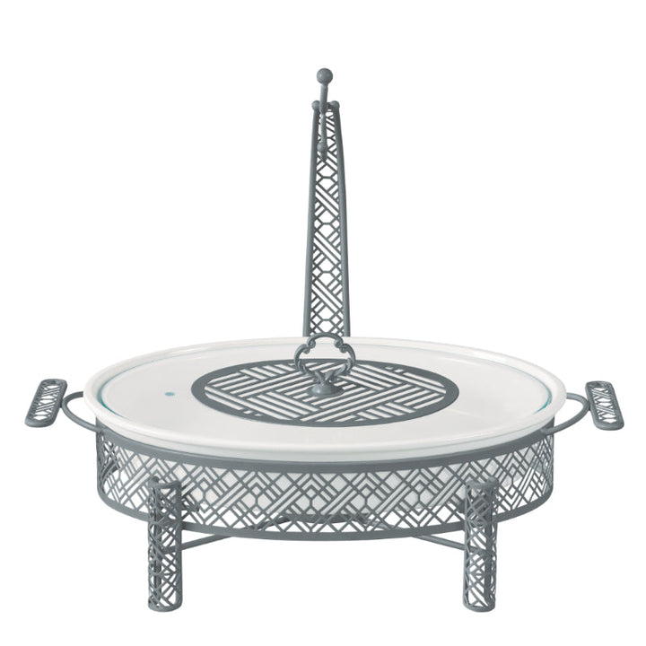 Blumen Food Warmer with Stand Oval 12 Inch BS30CX3165 - Salman Stores