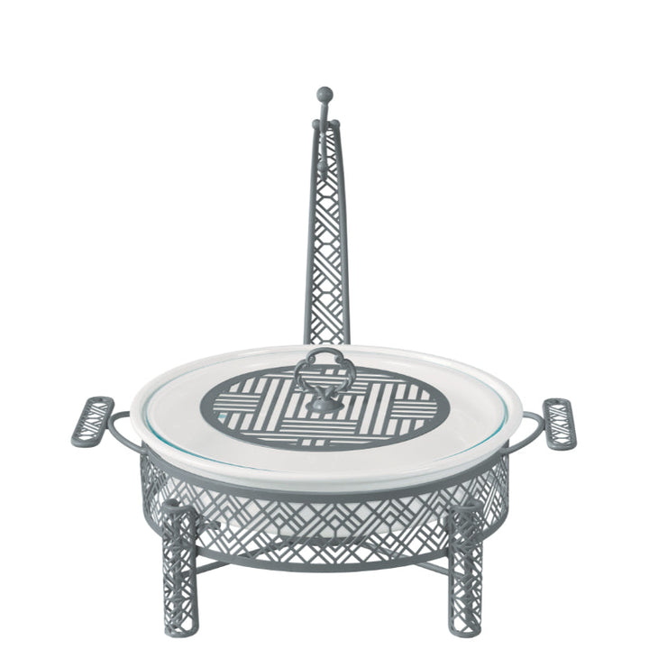 Blumen Food Warmer with Stand Round 10 Inch BS30CX3175 - Salman Stores