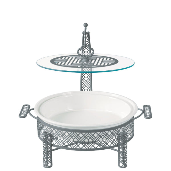 Blumen Food Warmer with Stand Round 12 Inch BS30CX3176 - Salman Stores
