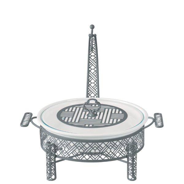 Blumen Food Warmer with Stand Round 14 Inch BS30CX3177 - Salman Stores