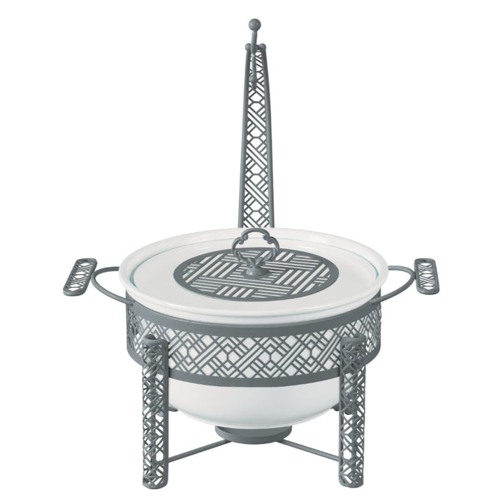 Blumen Food Warmer with Stand Deep Round 10 Inch BS30CX3179 - Salman Stores
