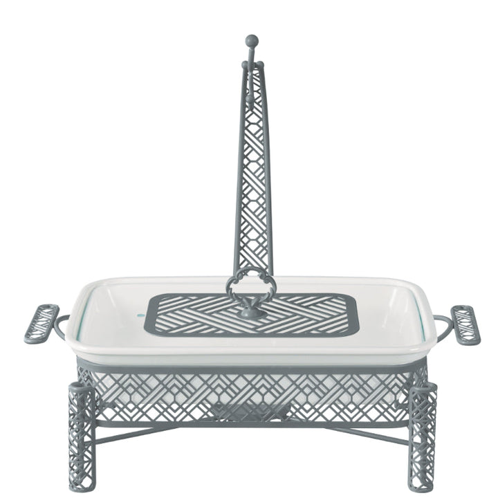 Blumen Food Warmer with Stand Rectangle 13.5 Inch BS30CX3271 - Salman Stores