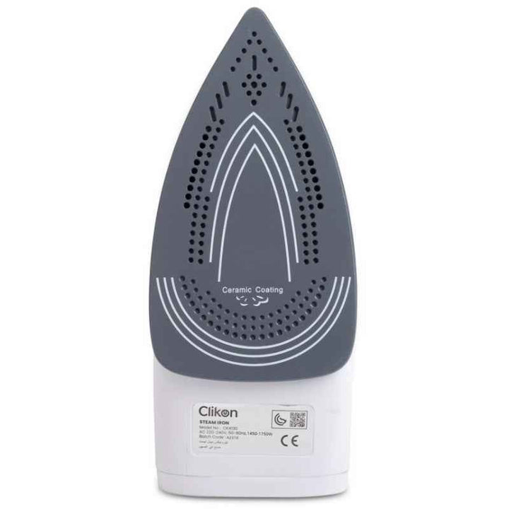 Clikon Steam Iron with Ceramic Coating 130ml 1600W CK4130