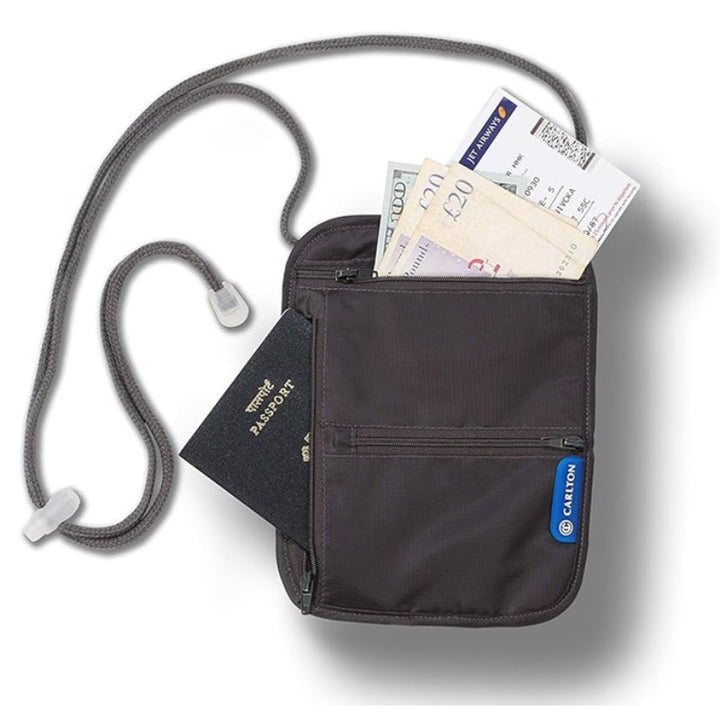 Carlton Security Neck Pouch CLT-NCKPCHGRY - Salman Stores