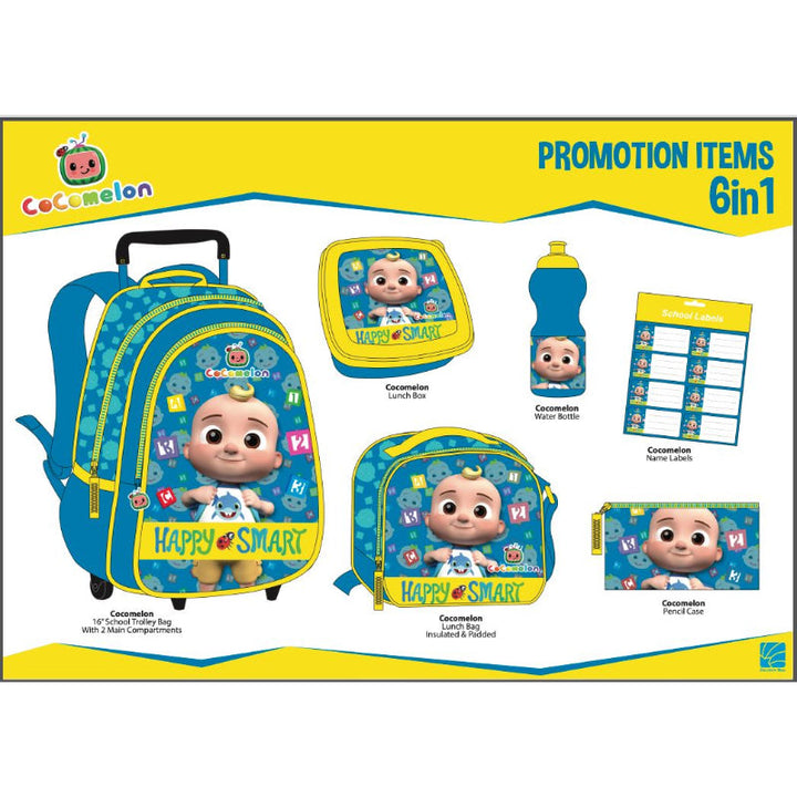 Cocomelon 6 in 1 Trolley Set - 16" Trolley CMPR23-1 - Salman Stores