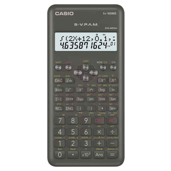 Casio 2nd Edition Standard Scientific Calculator 300 Functions CSO-FX100MS-2