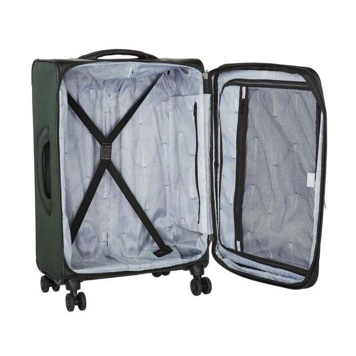 Delsey Trolley Sky Max 2.0 55 801 4 Double Wheels Exp Cabin Case Green 514223