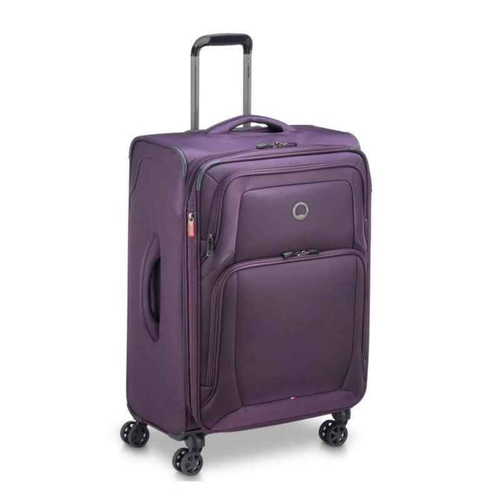Delsey Trolley Optimax Lite 55 801 4 Double Wheels Exp Cabin Purple 494488