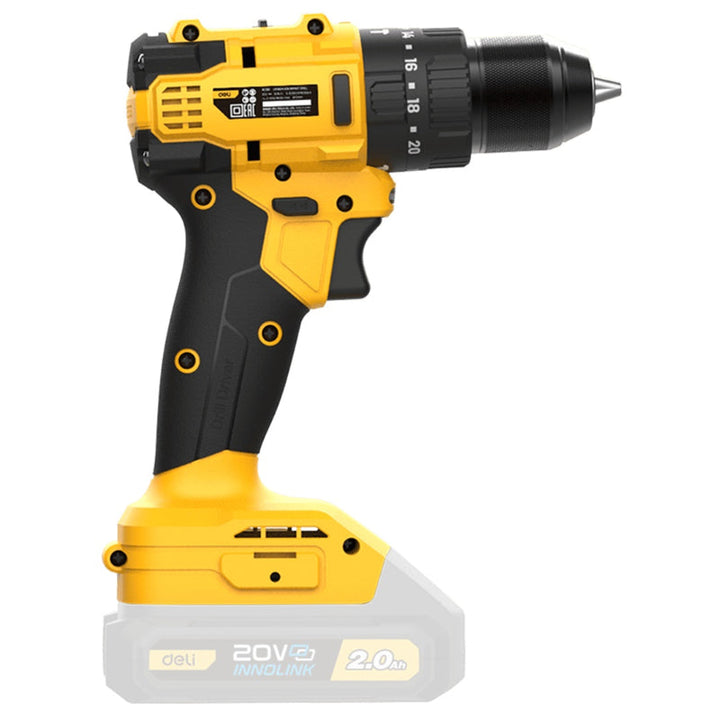 Deli Li-ion Impact Drill 10mm 20V Without Battery DE-EDC150Z - Salman Stores