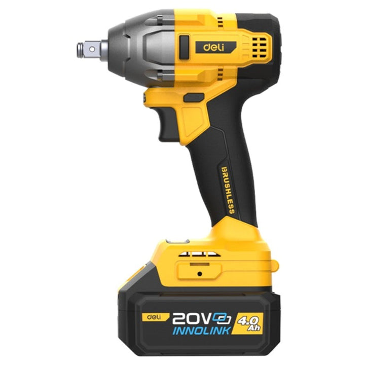 Deli Li-ion Impact Wrench 12.7mm 20V 4Ahx2 DE-EDC230 - Salman Stores