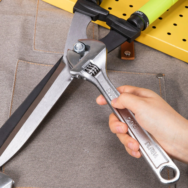 Deli Adjustable Wrench 3pcs set DE-EDL006A-3 - Salman Stores