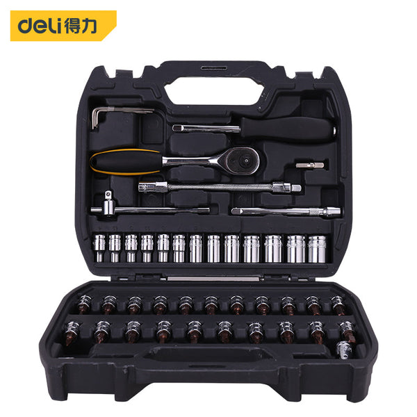 Deli Socket 46pcs Set DE-EDL1046 - Salman Stores
