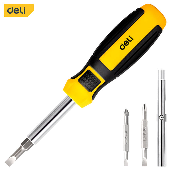 Deli Screwdriver 6 in 1 set DE-EDL260206 - Salman Stores