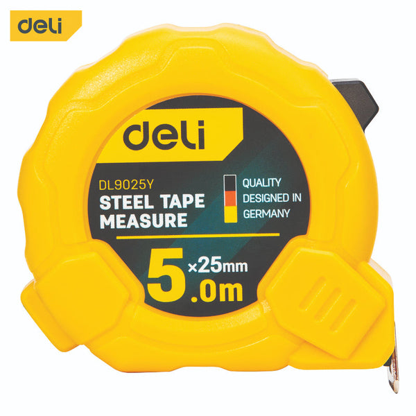 Deli Measuring Tape 5mx25mm DE-EDL9025Y - Salman Stores