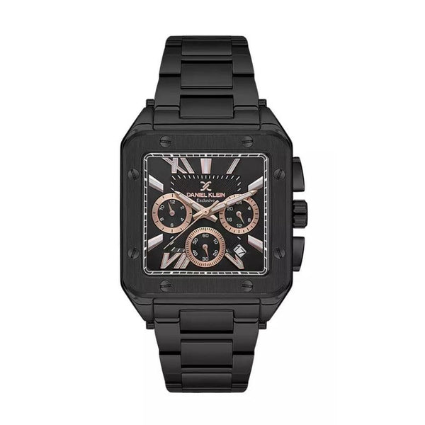 Daniel Klein Men Black Stainless Steel Analog Watch DK1136875 - Salman Stores
