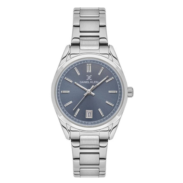 Daniel Klein Women Silver Stainless Steel Analog Grey Dial Watch DK1137695 - Salman Stores