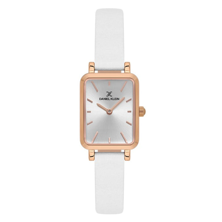 Daniel Klein Women White Leather Analog Grey Dial Watch DK1137765 - Salman Stores