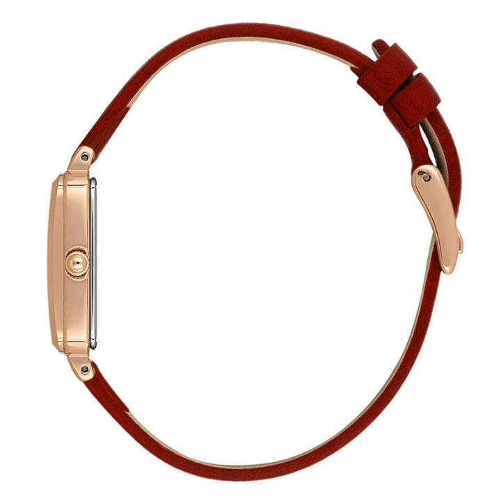 Daniel Klein Women Red Leather Analog Red Dial Watch DK1137766 - Salman Stores
