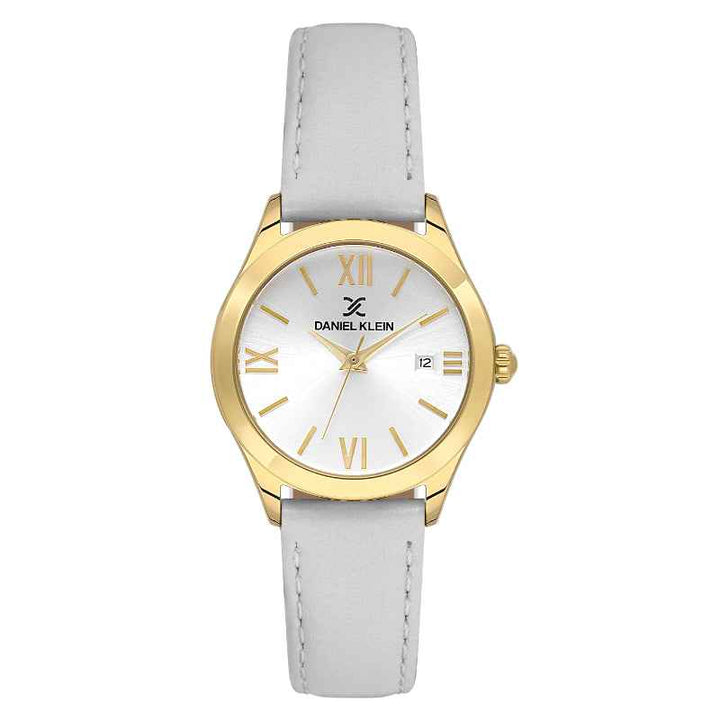 Daniel Klein Women Genuine Leather Whtie Watch DK1139214
