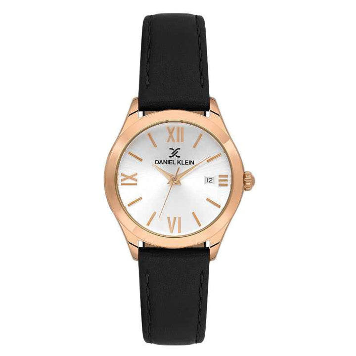 Daniel Klein Women Genuine Leather Black Watch DK1139215