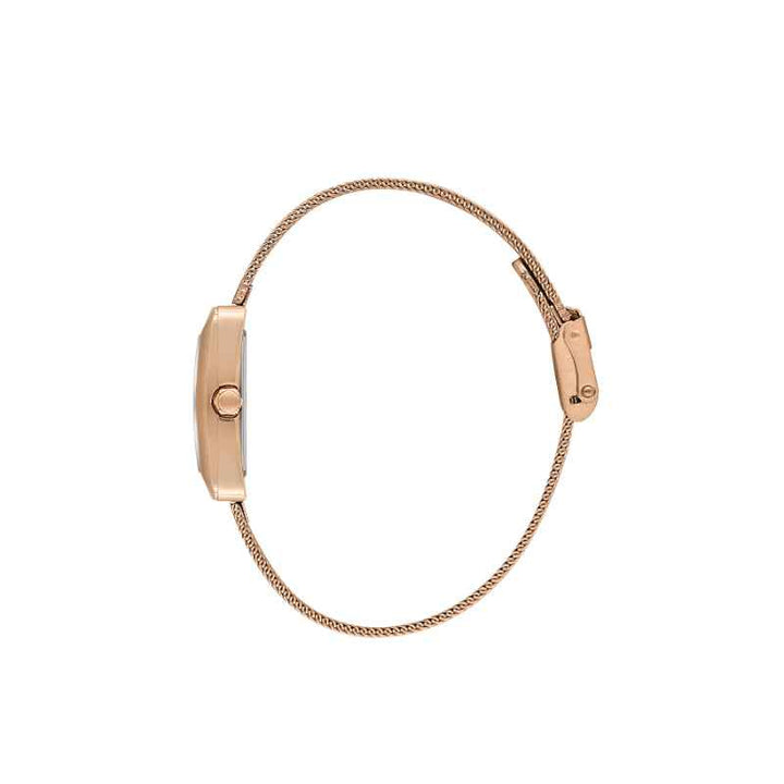Daniel Klein Women Mesh Band Rose Gold Watch DK1139286