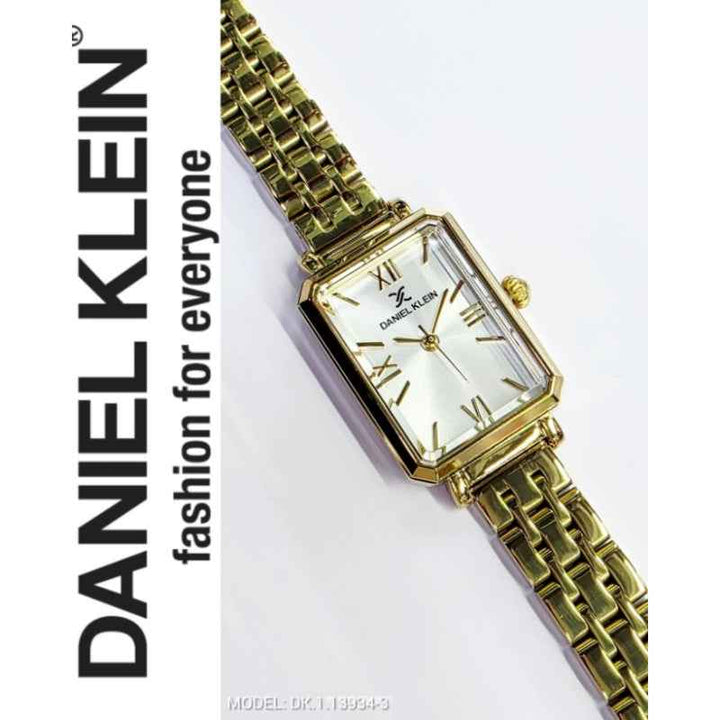 Daniel Klein Women Stainless Steel Gold Watch DK1139343