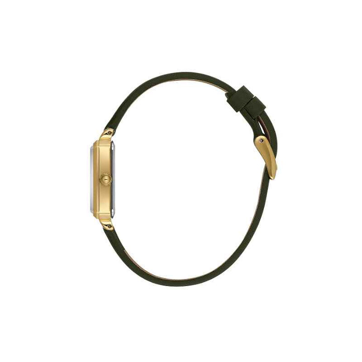 Daniel Klein Women Genuine Leather Dark Green Watch DK1139353