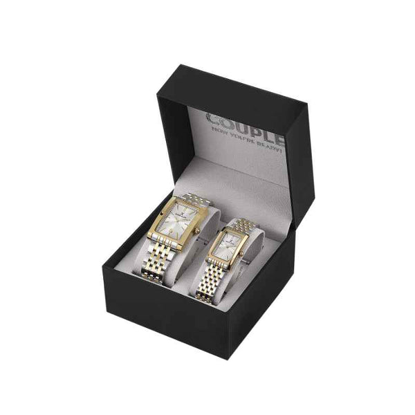 Daniel Klein Adult Stainless Steel Silver and Gold Watch DK1140116