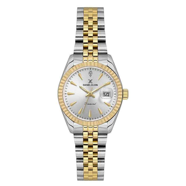 Daniel Klein Women Stainless Steel Silver and Gold Watch DK1140273