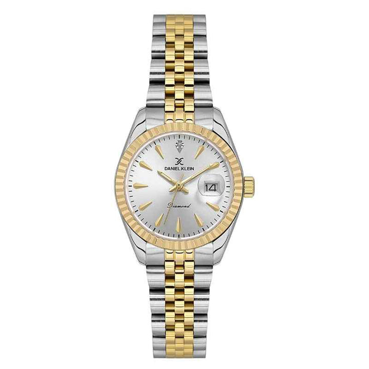 Daniel Klein Women Stainless Steel Silver and Gold Watch DK1140273