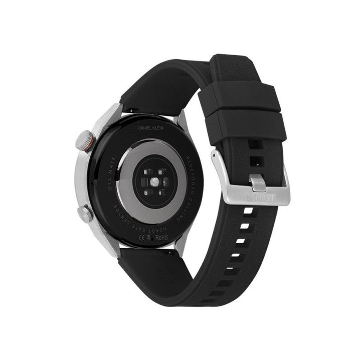 Daniel Klein Men Black & Grey Silicone & Stainless Steel Digital Smart Watch - Salman Stores