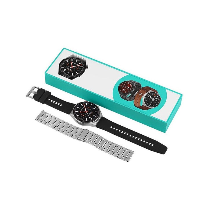 Daniel Klein Men Black & Grey Silicone & Stainless Steel Digital Smart Watch - Salman Stores