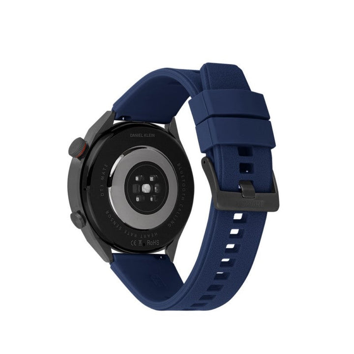 Daniel Klein Men Blue & Black Silicone & Stainless Steel Digital Smart Watch - Salman Stores