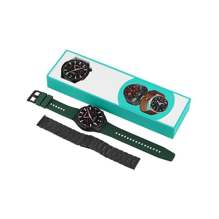 Daniel Klein Men Green & Black Silicone & Stainless Steel Digital Smart Watch - Salman Stores