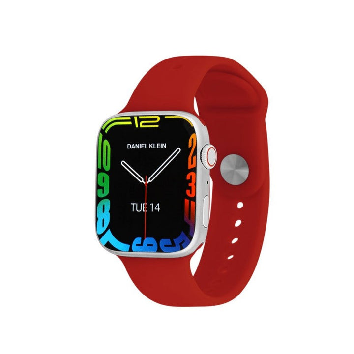 Daniel Klein Unisex Red Silicone Digital Smart Watch - Salman Stores