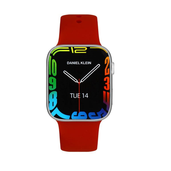 Daniel Klein Unisex Red Silicone Digital Smart Watch - Salman Stores