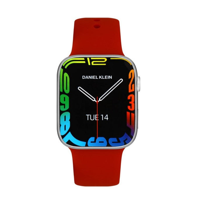 Daniel Klein Unisex Red Silicone Digital Smart Watch - Salman Stores