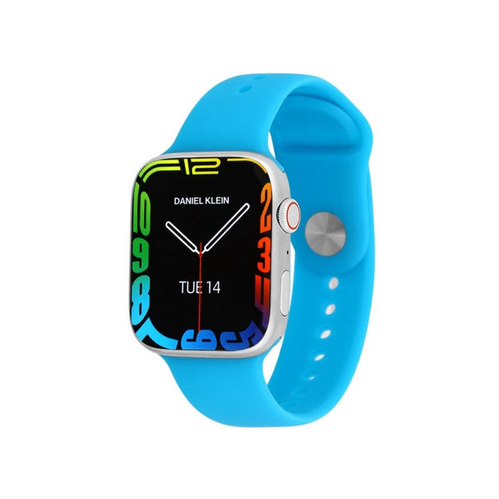Daniel Klein Men Light Blue Silicone Digital Smart Watch - Salman Stores