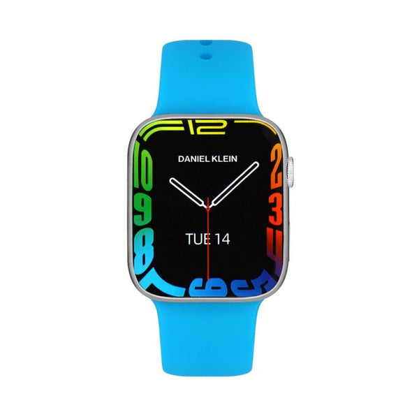 Daniel Klein Men Light Blue Silicone Digital Smart Watch - Salman Stores