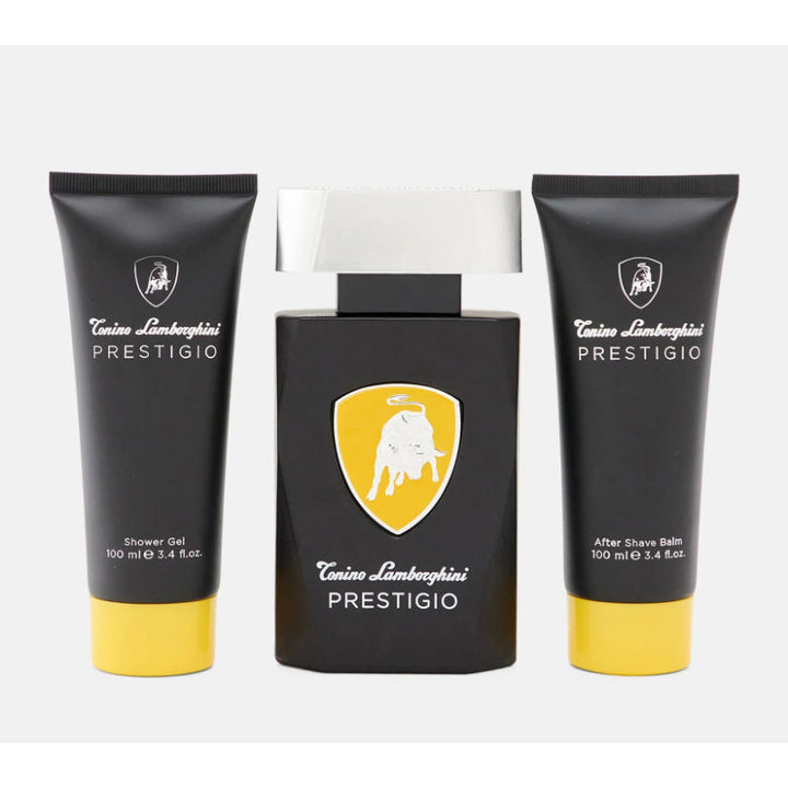 Tonino Lamborghini Prestigio EDT 125 ml 3 pcs Gift Set - Salman Stores