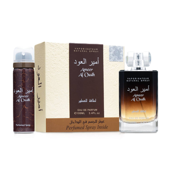 Lattafa Ameer Al Oud EDP 100 ml and Deo 50 ml Perfume Set DP063707 - Salman Stores