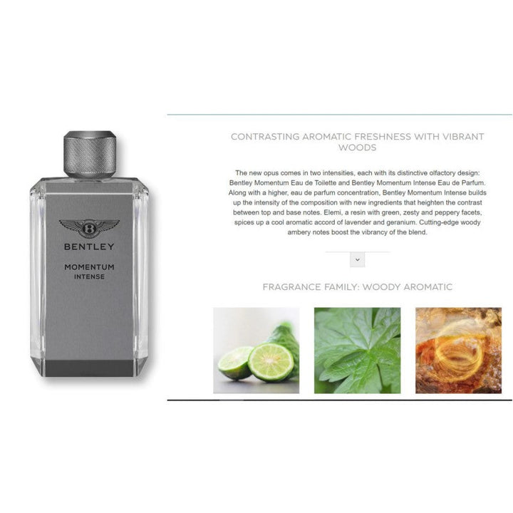 Bentley Momentum Intense for Men EDP 100 ml - Salman Stores